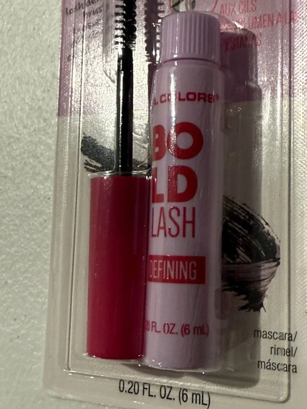 LA Colors Bold Lash Mascara Very Black Defining Volume 2 Pack New